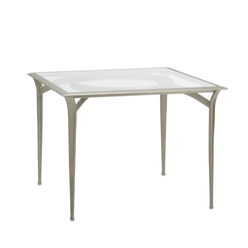 Picture of 36" SQUARE BISTRO DINING TABLE, GLASS TOP