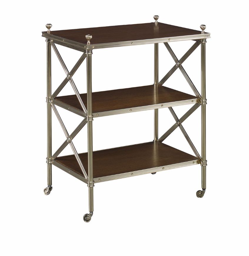 Picture of ACACIA BRASS TWO-TIER SIDE TABLE