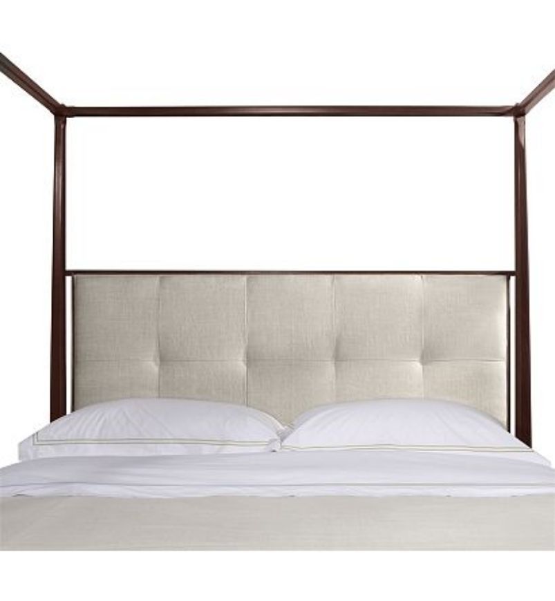 Picture of ARTISAN POSTER BED (KING) WITH LOW BISCUIT-STITCHED UPH. HEADBOARD
