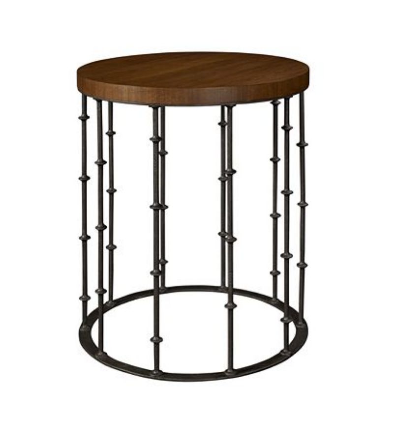 Picture of ASTOR SIDE TABLE WITH WOOD TOP