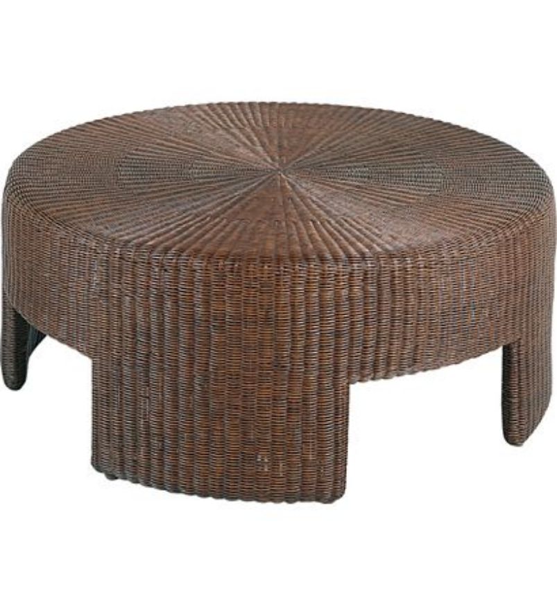 Picture of 48" WICKER ROUND COFFEE TABLE