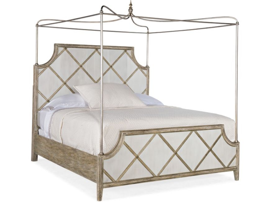 Picture of BEDROOM SANCTUARY DIAMONT CANOPY KING PANEL BED