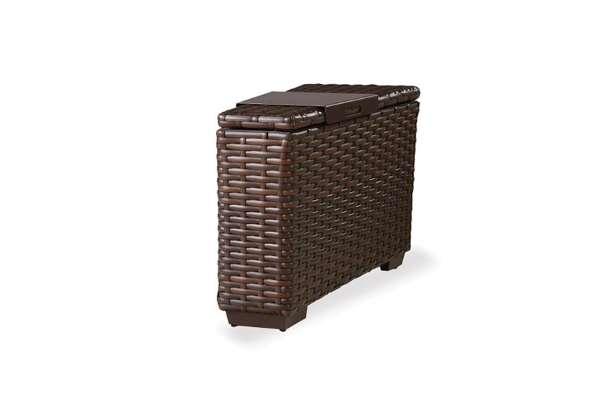 Picture of CONTEMPO WEDGE TABLE WITH HINGED WOVEN TOP