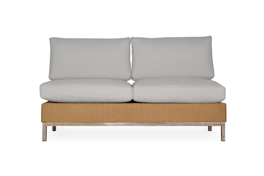 Picture of ELEMENTS ARMLESS SETTEE WITH STAINELSS STEEL BACK
