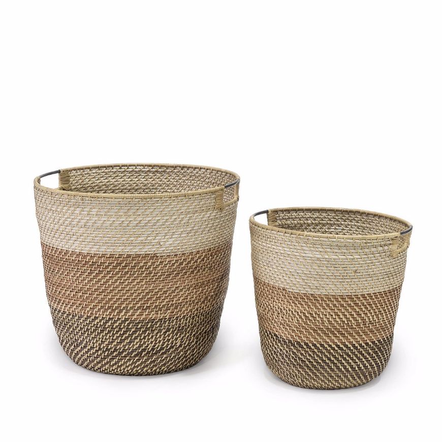Picture of BIXBY BASKETS UMBER, SET OF 2