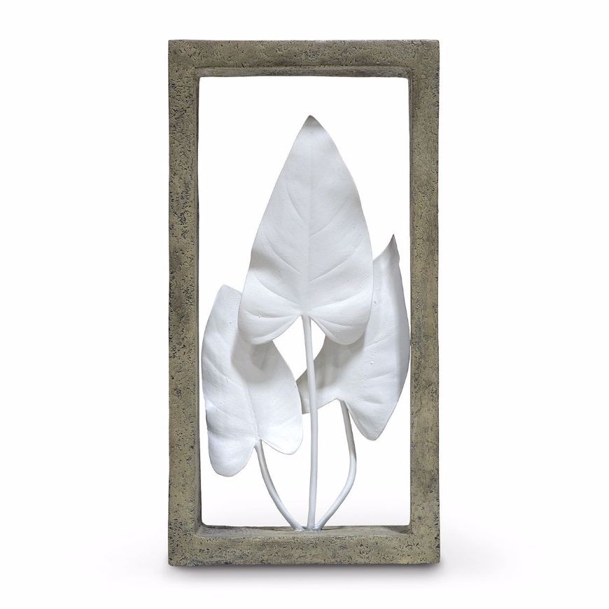 Picture of INDOOR/OUTDOOR ANTHURIUM LEAVES SHADOW BOX