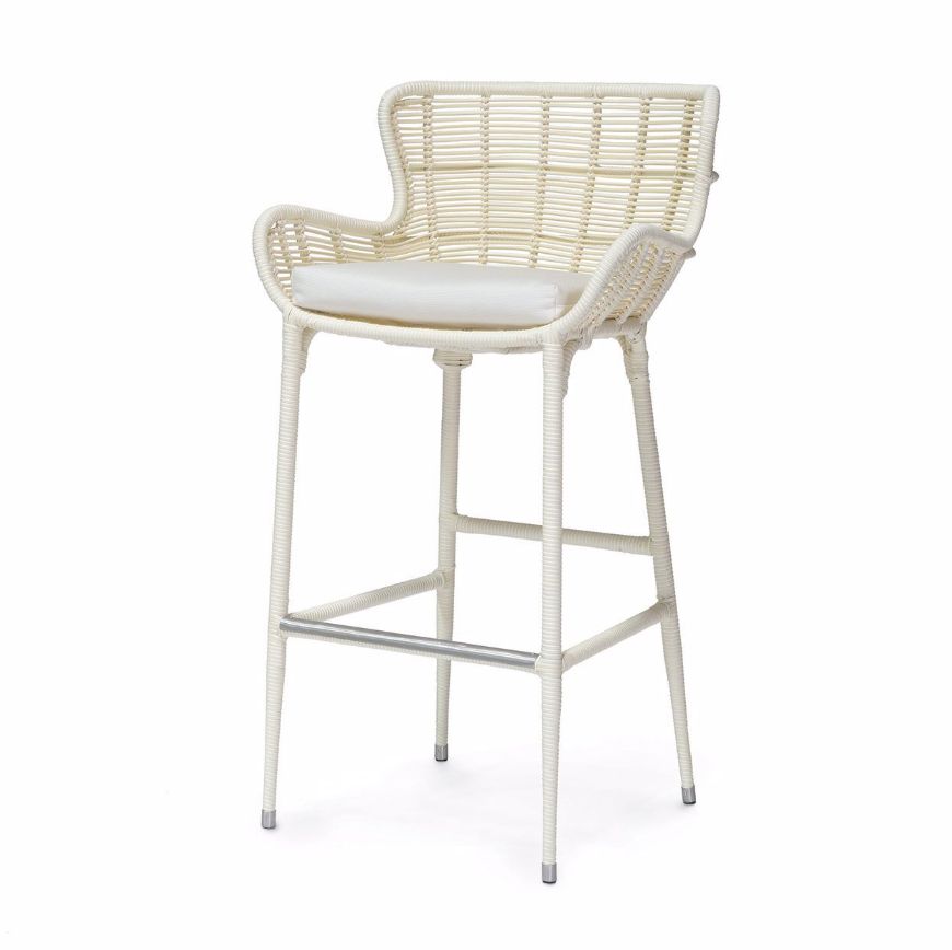 Picture of PALERMO OUTDOOR 24" COUNTER STOOL, CREAM