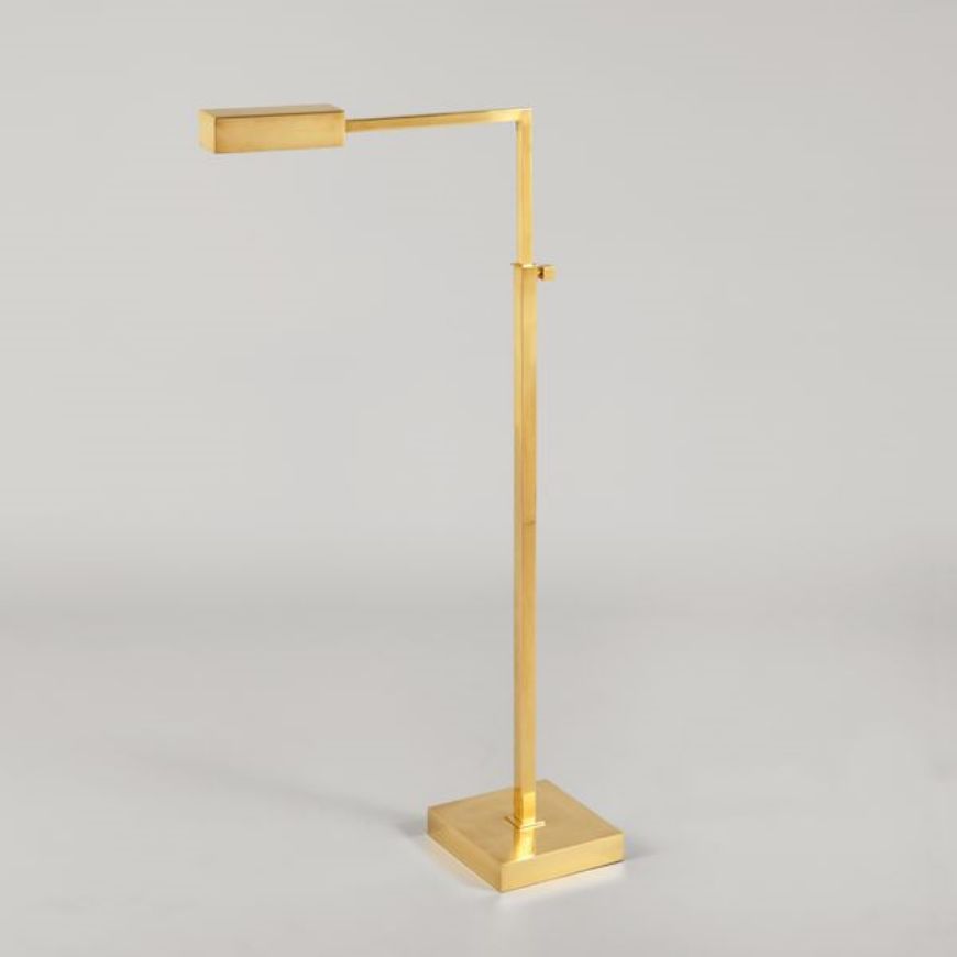Picture of ATLEY ADJUSTABLE LED FLOOR LAMP, BRASS
