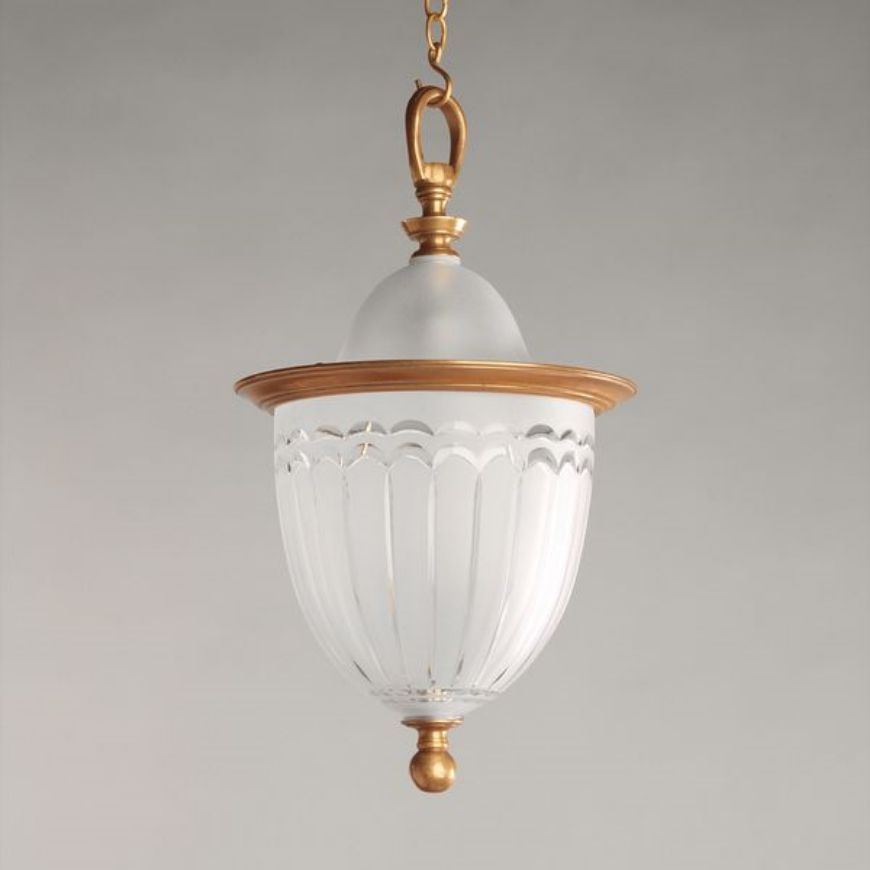 Picture of APSLEY HANGING LIGHT, BRASS, 1 LIGHT
