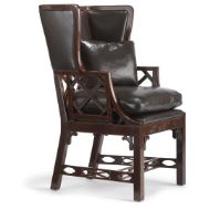 Picture of CHINESE CHIPPENDALE WING CHAIR (SMALL)
