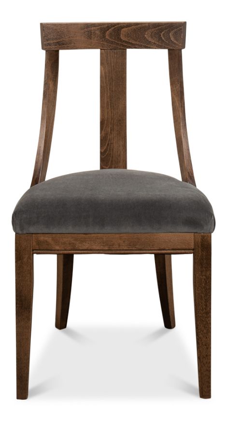 Picture of DECO SIDE CHAIR, DRIFTWOOD FIN,CHARCOAL