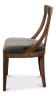 Picture of DECO SIDE CHAIR, DRIFTWOOD FIN,CHARCOAL