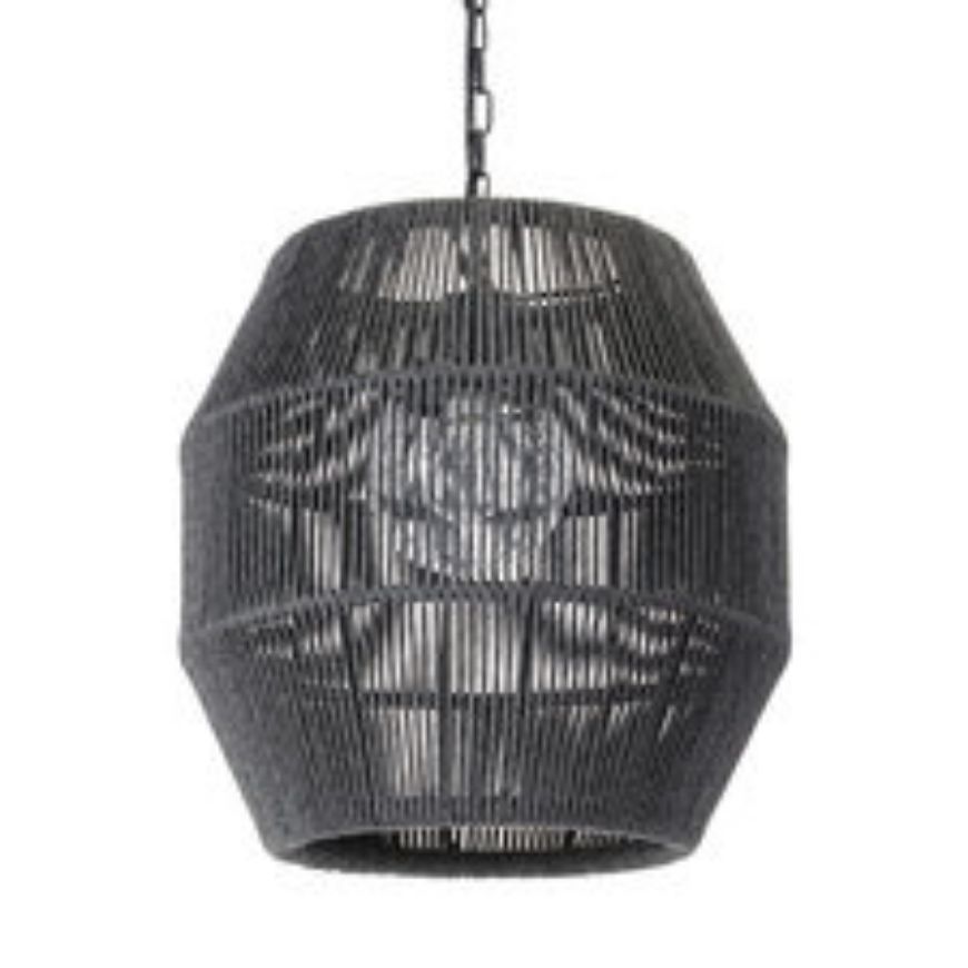 Picture of TANNER OUTDOOR PENDANT GLOBE, BLACK