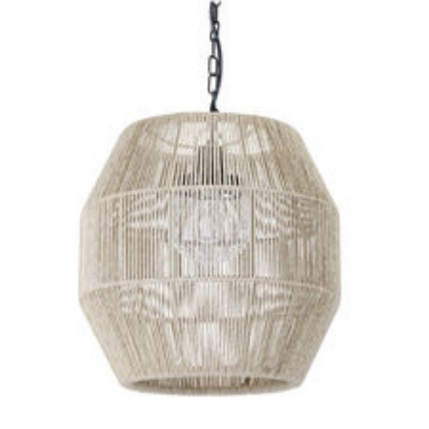 Picture of TANNER OUTDOOR PENDANT GLOBE, NATURAL