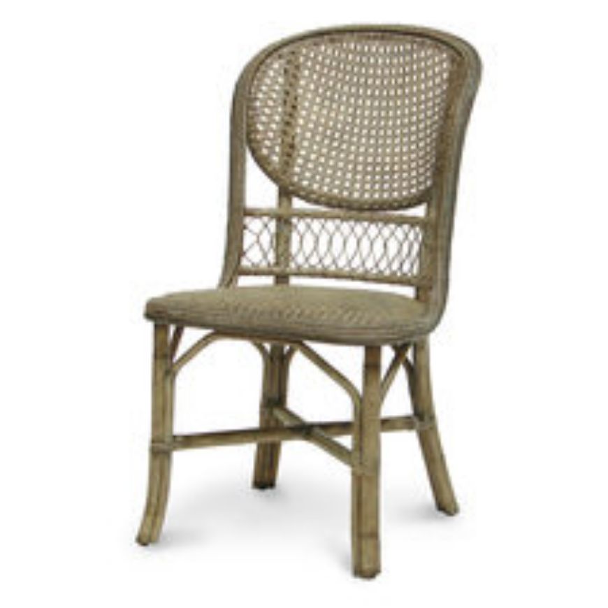 Picture of ANTIQUE CANE SIDE CHAIR, GREY