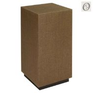 Picture of ASHEVILLE CUBE TABLE, WRAPPED IN CROSSHATCH GRASS CLOTH