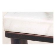 Picture of SQUARE METAL TABLE WITH MARBLE TOP