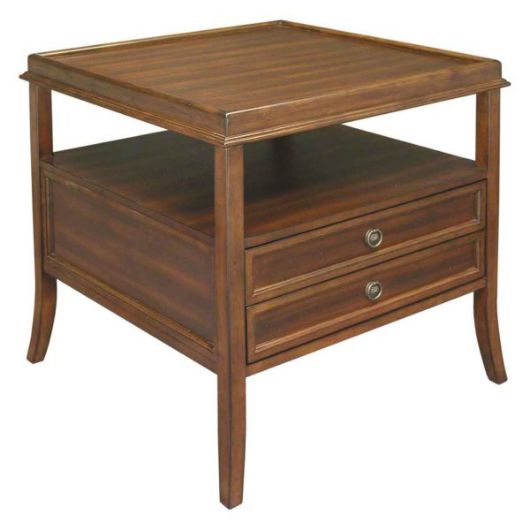 Picture of SQUARE END TABLE WITH DRAWERS