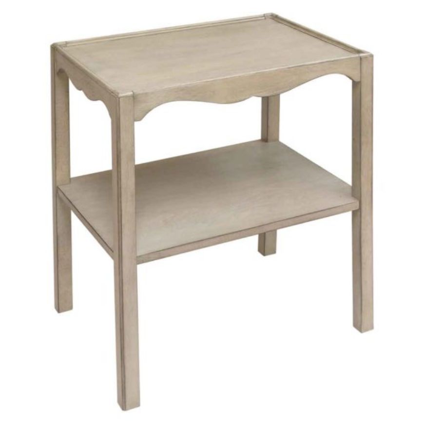 Picture of 2-TIER TABLE WITH SHAPED APRON, AVAILABLE IN 2 FINISHES