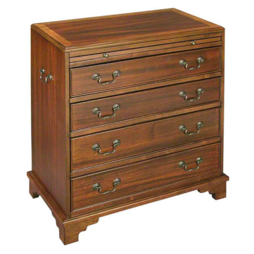 Picture of 4 DRAWER MAHOGANY CHEST WITH SLIP TRAY