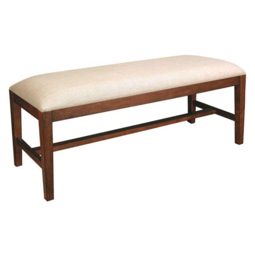 Picture of BENCH WITH LINEN SEAT, AVAILABLE IN 2 FINISHES