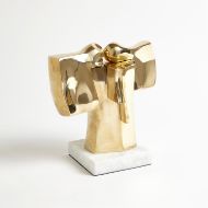 Picture of ABSTRACT DUAL FIGURE SCULPTURE-BRASS