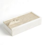 Picture of ALABASTER RECTANGLE BOX W/ROCK FINIAL