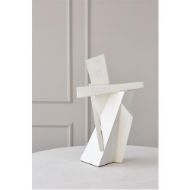 Picture of ANGULAR OUTCROP SCULPTURE-WHITE
