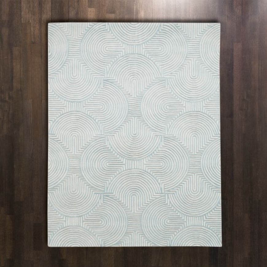 Picture of ARCHES RUG-BLUE/IVORY