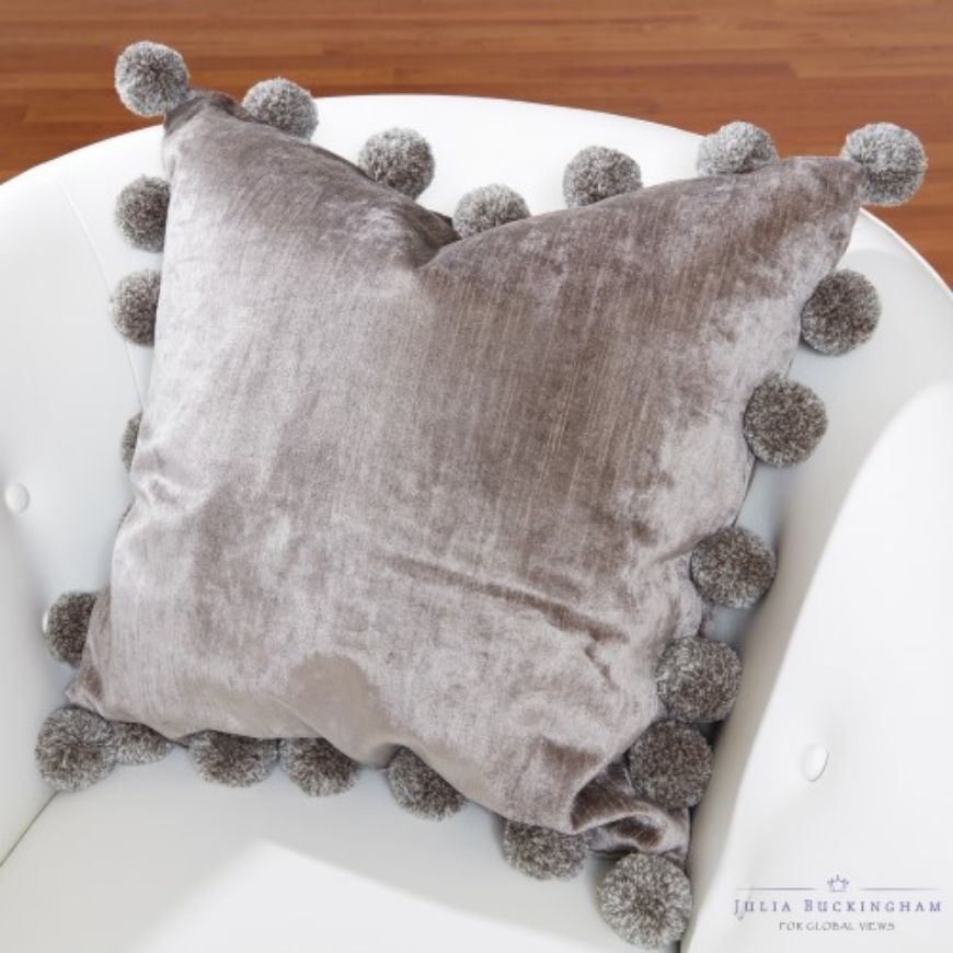 Picture of CHEER PILLOW-CHARCOAL