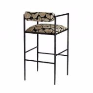 Picture of BARBANA BAR STOOL OCELOT EMBROIDERY