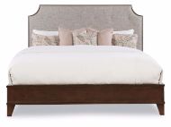 Picture of BURBANK WOOD TRIM UPH BED  -  KING SIZE 6/6