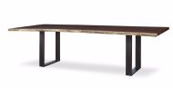 Picture of 130" GUAN.SLAB DINING TABLE - OILED BRONZE STRAP BASE
